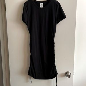 ✨2/20✨ VS Pink t-shirt dress with ruching on both sides. Size large.